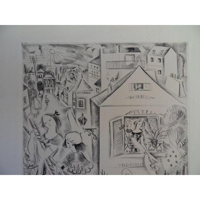 Mily Possoz, Young Girls on a Stroll, Engraving For Sale - Image 3 of 7