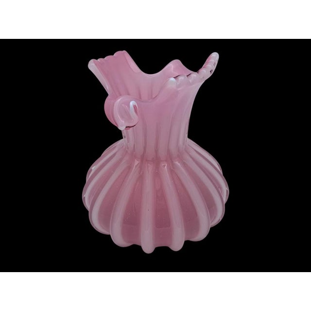 Pink Murano Opaline Glass Vase from Seguso, 1960s For Sale - Image 8 of 12