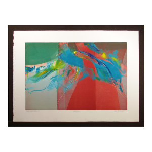 1980s Mary Jane Schmidt "Winter Hawk Series 109" Original Monotype Artwork