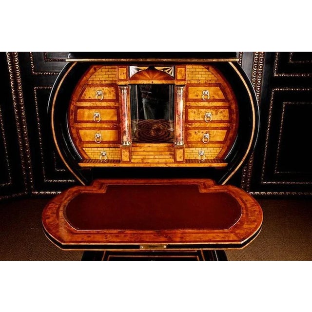 20th Century Vienna Biedermeier Lyre Secretary For Sale - Image 5 of 11