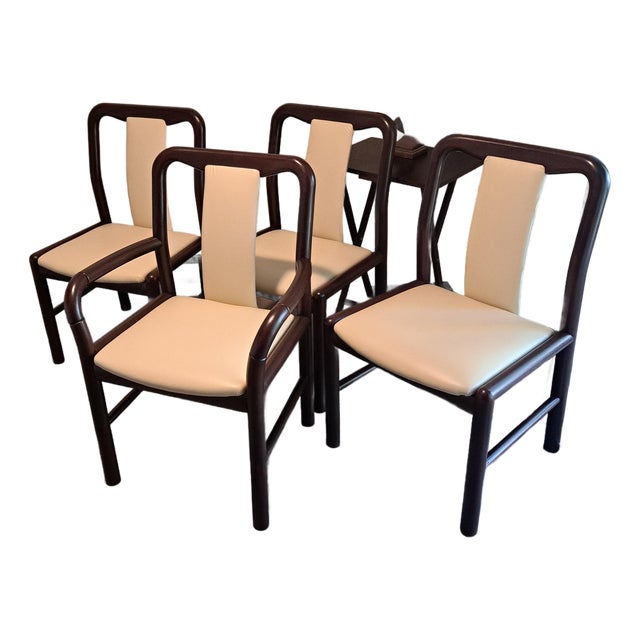 Authentic Danish Modern Boltinge Dining Chairs – Set of 4 (1 Captain & 3 Side) – Made in Denmark – Restored For Sale