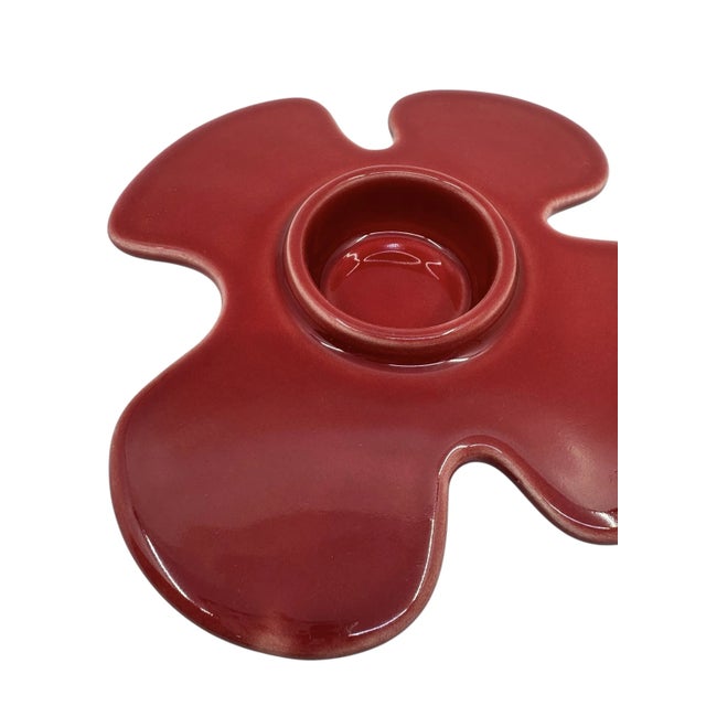 Mid-Century Modern Mid Century Loucarte Flower Candle Holder Made in Portugal For Sale - Image 3 of 7