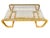 Mid-Century Modern Rattan Wrapped Glass Top Coffee Table For Sale - Image 4 of 5