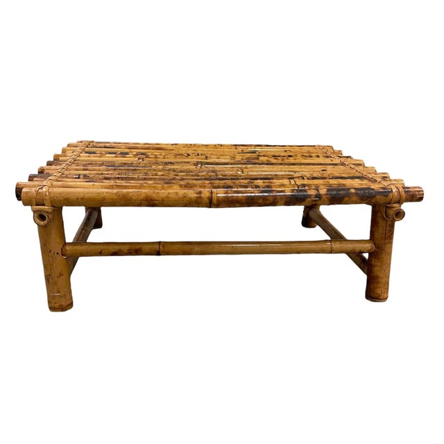 English Tortoise Rattan Bamboo Plant Stand/Table Riser For Sale - Image 3 of 8