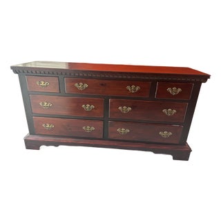 Vintage Pennsylvania House Cherry Hardwood 7-Drawer Dresser For Sale