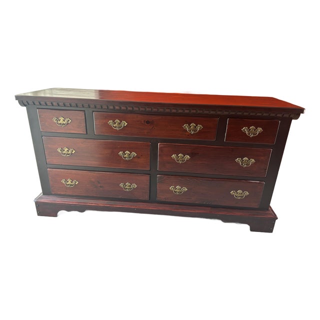 Vintage Pennsylvania House Cherry Hardwood 7-Drawer Dresser For Sale
