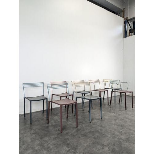 Piccolo Chairs by Pascal Mourgue for Fermob, Set of 8, in Very Good conditions.