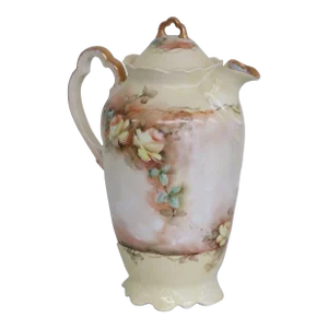 Austria Hand Painted Floral Coffee Tea Chocolate Pot Pitcher