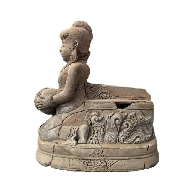 Asian Early 19th Century Indonesian Terracotta Sculpture | Antique Southeast Asian Earthenware | Circa 1820 For Sale - Image 3 of 11