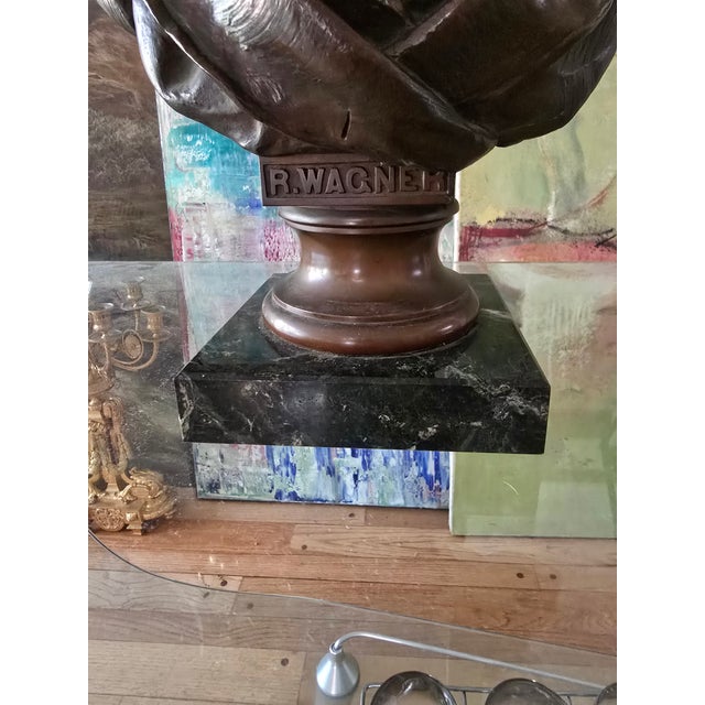 Antique Bronze Sculpture Classical R Wagner For Sale - Image 9 of 13