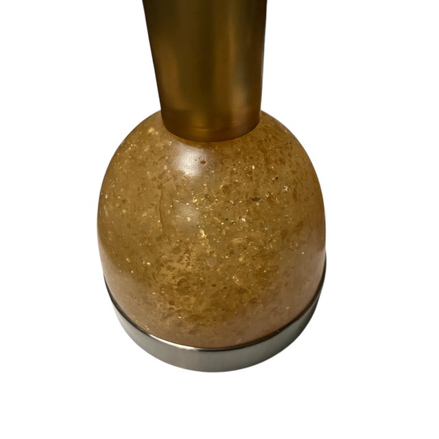 Vintage Crushed Ice Resin Lamps by Marie-Claude De Fouquières, 1970s, Set of 2 For Sale - Image 6 of 10