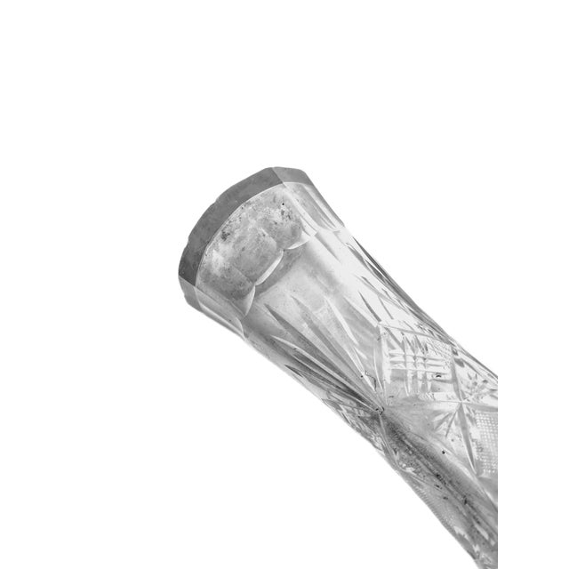 Vintage Polish Crystal Vase, 1930s For Sale - Image 11 of 16