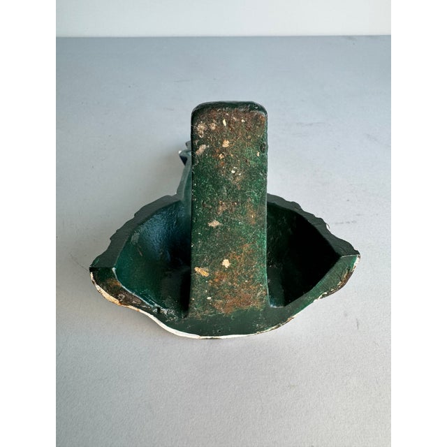 Antique White 1940s Cast Iron Lighthouse Door Stop For Sale - Image 8 of 8