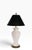 Late 20th Century Decorative White Ceramic Raised Foliate Design Table Lamp For Sale - Image 16 of 18