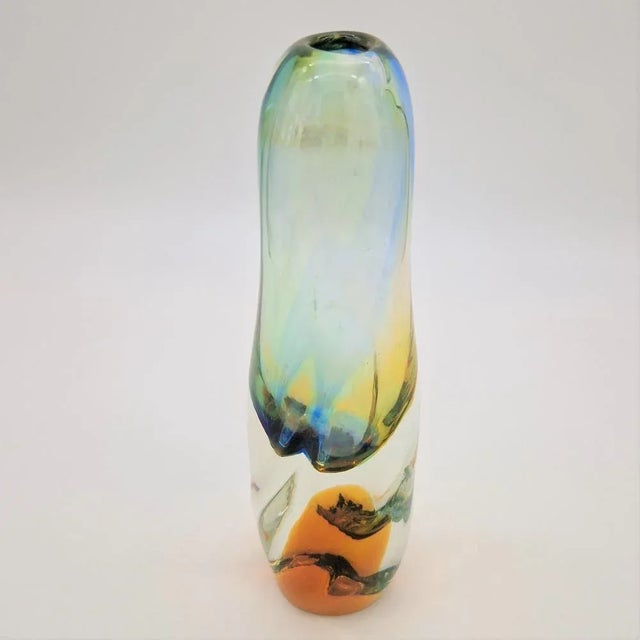 1960s Vintage Glass Vase by Josef Rozinek for Borske Glas, 1960s For Sale - Image 5 of 6