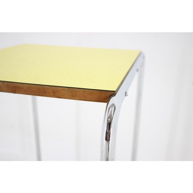 Tubular Chrome Plated Side Table, Former Czechoslovakia, 1960s For Sale - Image 17 of 18