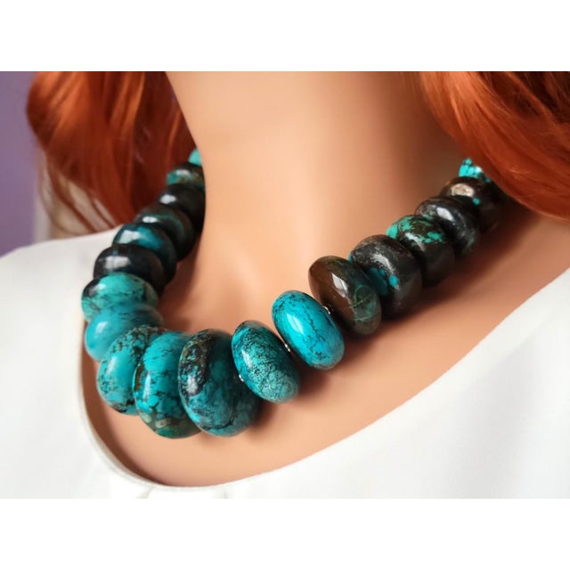 Early 21st Century Hubei Turquoise Necklace For Sale - Image 5 of 7
