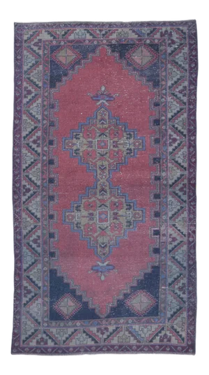 Vintage Turkish Oushak Handmade Wool Runner