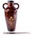 Antique Belgian Majolica Art Pottery Twin-Handled Vase with Toadstool Motif For Sale - Image 13 of 14