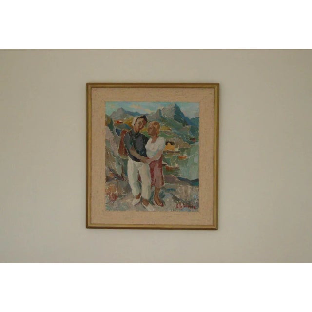 Original Mid-Century Swedish Oil On Panel “View Östersund – Jämtland” by Pelle Johansson (1912–1990) – Signed & Framed 58...