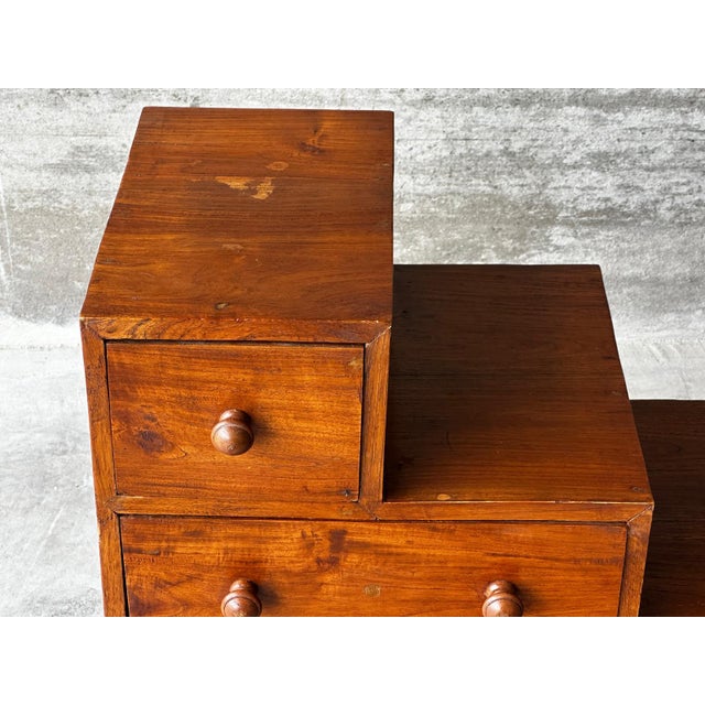 Japanese Wooden Kaidan Tansu, 1950s For Sale - Image 12 of 16
