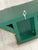 These are a charming pair of vintage rustic wall shelves or wall brackets, finished in a deep forest green and embellished...