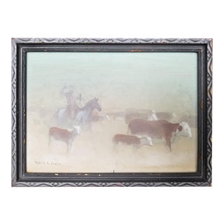 Original Cowboy Painting by Robert L. Foster For Sale