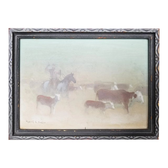 Original Cowboy Painting by Robert L. Foster For Sale