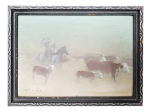 Original Cowboy Painting by Robert L. Foster