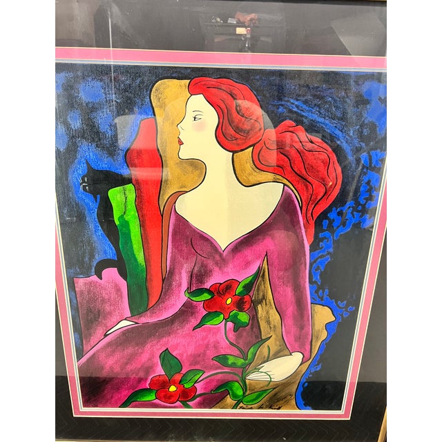 Paper 1990s Linda Le Kinff La Debutante Framed Art Print Signed Limited Edition 16/350 For Sale - Image 7 of 7