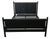 Milling Road - MR7021Q - Caged Queen Bed - This metal bedframe is wrapped with stitched black leather panels for an...