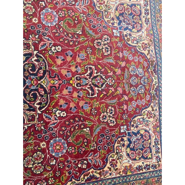 Antique Fine Tabriz Rug For Sale - Image 12 of 18