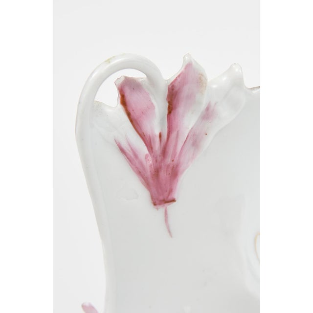 Antique Art Nouveau Porcelain Floral Menu Stand For Sale - Image 10 of 10