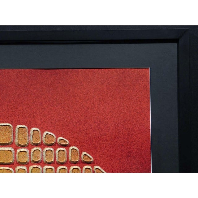 Paul Maxwell "#515 Reflected Arch" Signed Framed Stencil Casting 3-D Print For Sale - Image 9 of 10