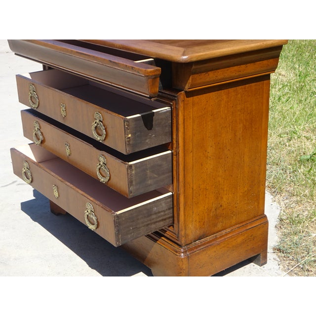 Chest of 4 Drawers in Light Wood, 1980s For Sale - Image 12 of 18