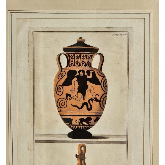 18th Century 18th Century Italian Print of Ancient Greek Pottery For Sale - Image 5 of 5