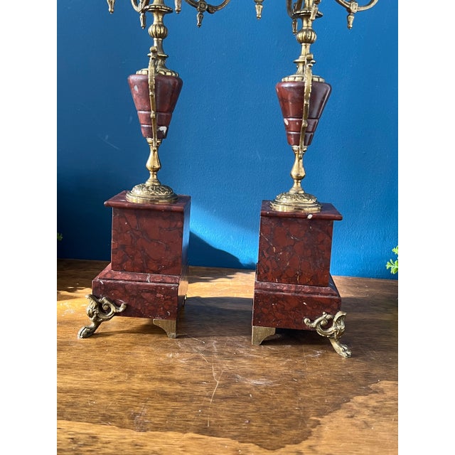Antique Pair of French Candelabra For Sale - Image 10 of 18