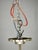 1930s Art Deco Nickel Chandelier with Champagne Glass Shades, 1930s For Sale - Image 5 of 15