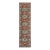 3x15Ft. Brunt Orange Light Blue Persian Design Inspired Hand Knotted Wool Runner Rug For Sale