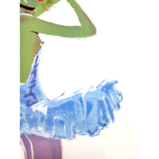 Domergue - The Dancer - Original Lithograph 1956 For Sale - Image 4 of 6