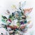 Textile Breath of Flowers - Original Large Textured Abstract Floral Acrylic Painting For Sale - Image 7 of 9