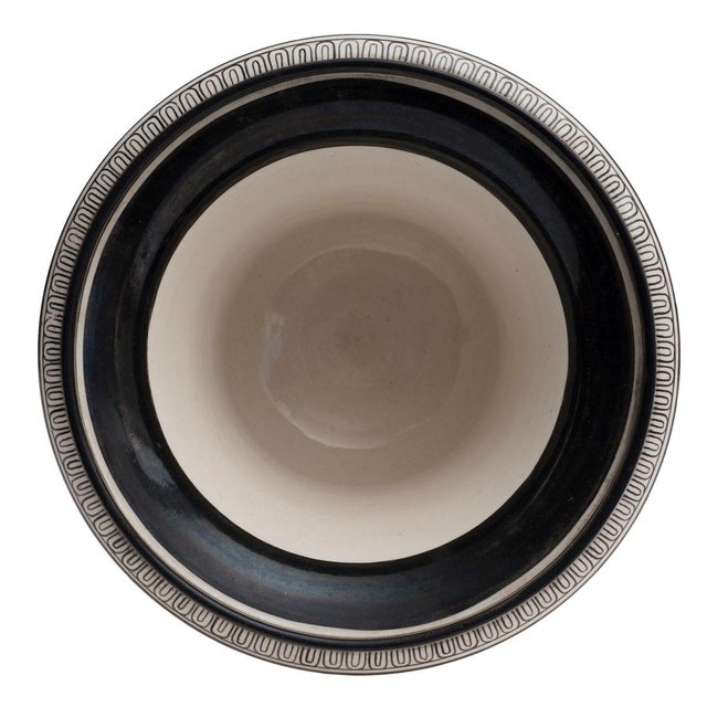 Vintage Ceramic Krater Painted with Pompeian Scenes For Sale - Image 3 of 5