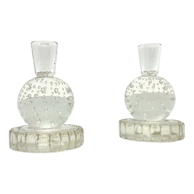 Vintage Candleholders in Murano, 1940, Set of 2 For Sale