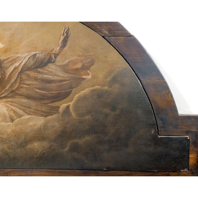 Overdoor Painting of God the Father Trinity, 1800, Oil on Canvas For Sale - Image 16 of 18