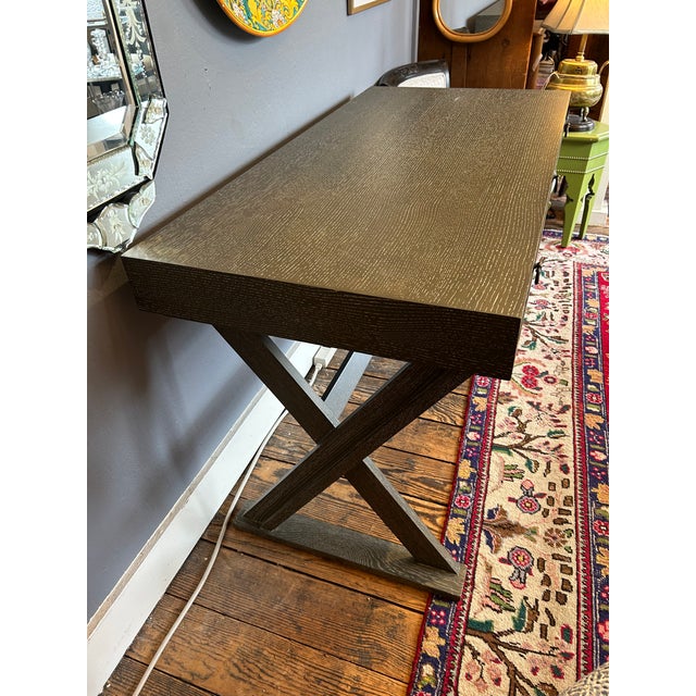 Arteriors Cerused Wood Campaign Style Writing Desk For Sale - Image 13 of 13