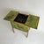 Antique Sewing Box Side Table with Vibrant Lacquered Finish and Gold Hardware For Sale - Image 4 of 14