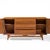 Young Manufacturing Mid Century Walnut Curved Front Credenza For Sale In Chicago - Image 6 of 9