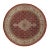 Pasargad DC Fine Hand Knotted Silk & Wool Tabriz Round Rug For Sale