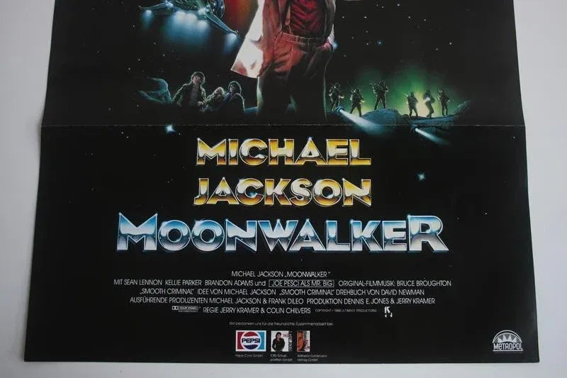 Double-Sided Michael Jackson: Moonwalker Movie Poster, 1989 | Chairish