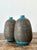 Vintage Glazed Ceramic Scored Vases - A Pair For Sale - Image 10 of 12